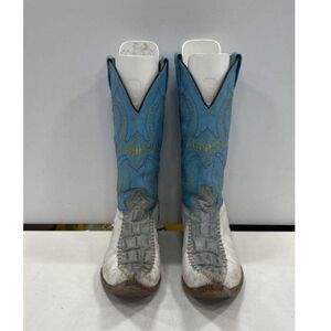 Botas Artillero Crocodile Tail Embossed Western Boot